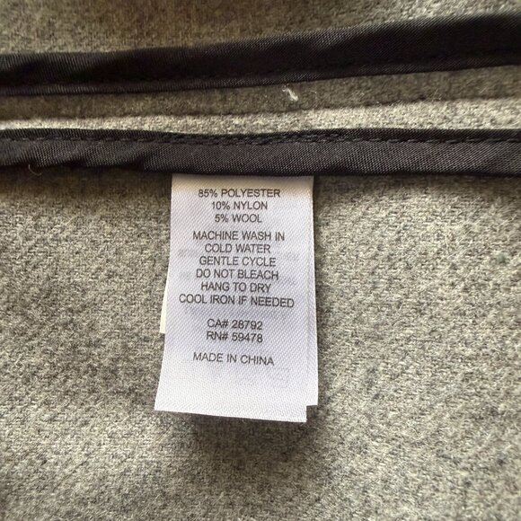 The Savile Row Co gray sleeveless collared open cardigan sweater vest XS - Picture 8 of 9